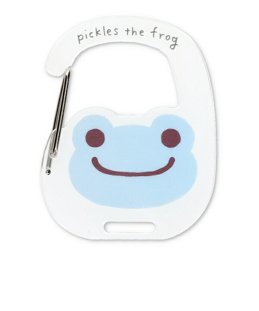 かえるのピクルス アクリルカラビナ(ブルー)