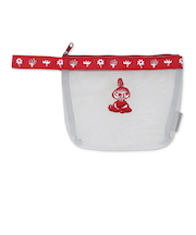 ムーミン リトルミイ テープ付きメッシュポーチ(レッド)