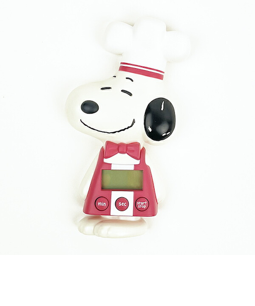SNOOPY スヌーピー キッチンタイマーレッド ストライプシェフ キッチン ランチ