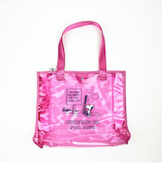 SNOOPY スヌーピー クリアトート L ピンク サーフスヌーピー バッグ デイユーズ アウトドア プール ヨガ サウナ