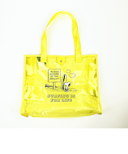 SNOOPY スヌーピー クリアトート L イエロー サーフスヌーピー バッグ デイユーズ アウトドア プール ヨガ サウナ