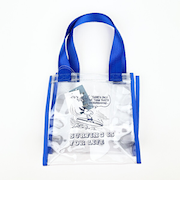 SNOOPY スヌーピー クリアトート S ブルー バッグ デイユーズ アウトドア プール サウナ