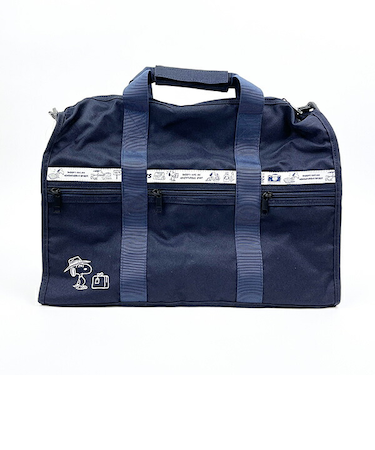 SNOOPY スヌーピー RE-PET 撥水ボストン ネイビー 旅行 修学旅行 スーツケース