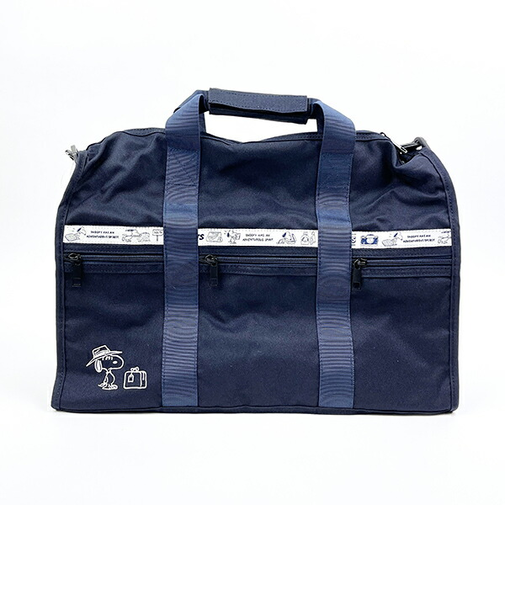 SNOOPY スヌーピー RE-PET 撥水ボストン ネイビー 旅行 修学旅行 スーツケース