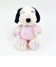 スヌーピー マーブルカラー ぬいぐるみ Sサイズ インテリア ブラック SNOOPY