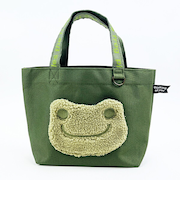 かえるのピクルス もこフェイス ミニトート バッグ ランチバッグ もこもこ