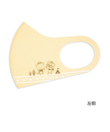 こまねこ ファッションマスク キャンプ 衛生用品 アパレル ベージュ