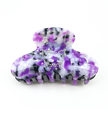 サンリオ クロミ KUROMI "MARBLE" ヘアクリップ ヘアアクセサリー フレンチプラスティック ギフト