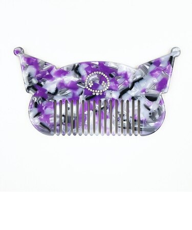 サンリオ クロミ KUROMI "MARBLE" ヘアコーム くし ヘアケア フレンチプラスティック ギフト