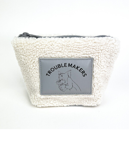 トムとジェリー フレンズボアミニポーチ (グレー) トムジェリ