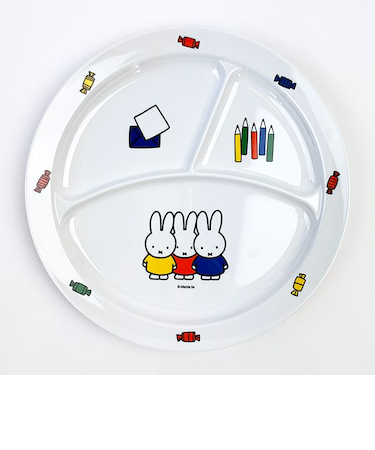 ミッフィー  おともだち シリーズ  ミッフィーとおともだち 丸皿 プレート ベビー ランチ