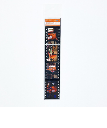 こまねこ 映画風フィルムステッカー 撮影(1) シール デコ ブラック