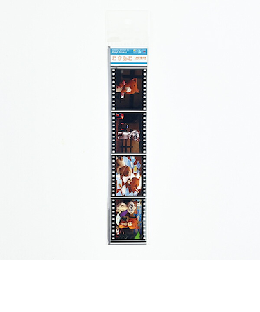 こまねこ 映画風フィルムステッカー ラジボー(2) シール デコ ブラック