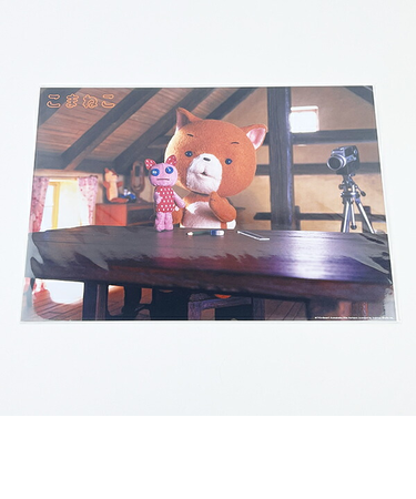 こまねこ アートフォトポスター 撮影準備 絹目写真A4ポスター インテリア