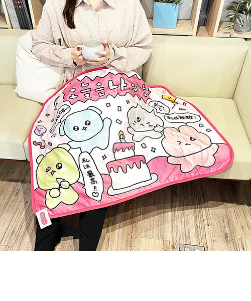 チェゴシム ふわふわブランケット ひざ掛け あったか ウィンター 韓国