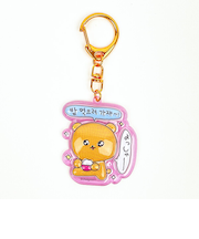 チェゴシム ぷっくりったいキーホルダー くまゴシム ピンク 韓国