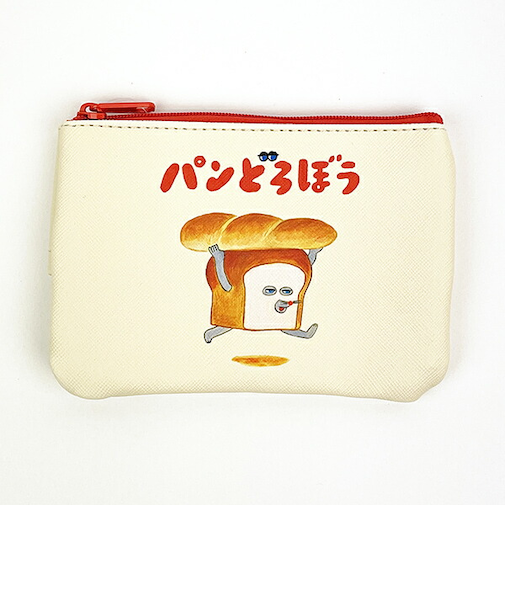 パンどろぼう ティッシュポーチ ティッシュケース 小物入れ アイボリー