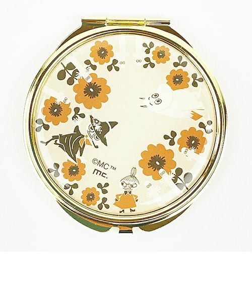 MOOMIN ムーミン ミラー ブラウン レトロシリーズ コンパクトミラー 鏡