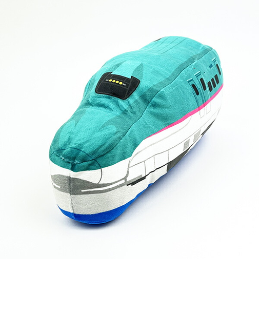 プラレール 抱き枕 小 はやぶさ グリーン 電車 新幹線 キッズ ぬいぐるみ インテリア