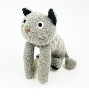 ぬいぐるみ あ・そ・ぼシリーズ グレー ネコ 人形 インテリア キッズ ギフト