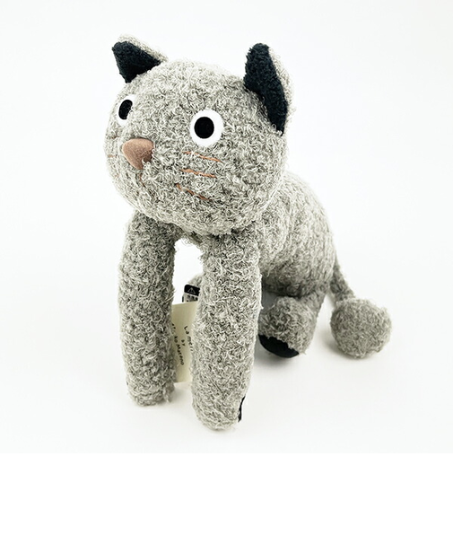 ぬいぐるみ あ・そ・ぼシリーズ グレー ネコ 人形 インテリア キッズ ギフト