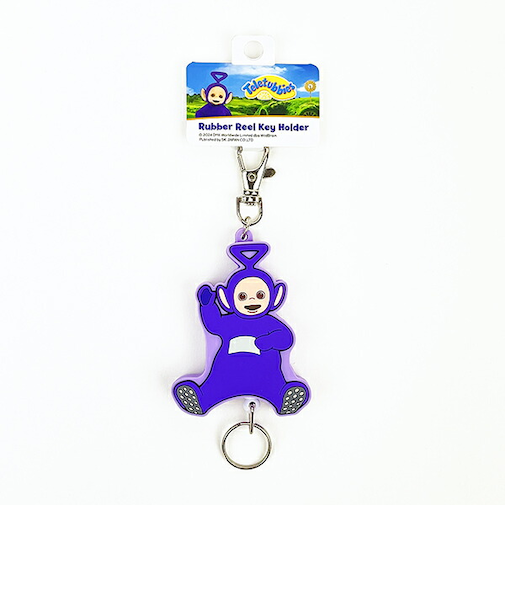 テレタビーズ ティンキーウィンキー ラバーリールキーホルダー