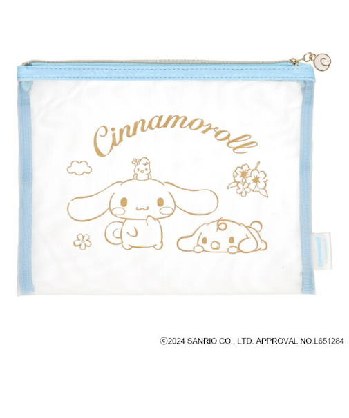 サンリオ シナモロール メッシュポーチフラット シナモン Sanrio