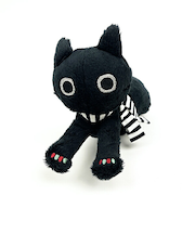 ぬいぐるみ ネイル猫シリーズ クロ 人形 インテリア キッズ ギフト