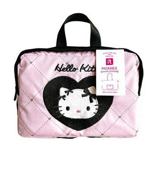 サンリオ ハローキティ パッカブル トートバッグ Lサイズ (Heart) 折り畳み Sanrio