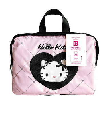 サンリオ ハローキティ パッカブル トートバッグ XLサイズ (Heart) 折り畳み  Sanrio