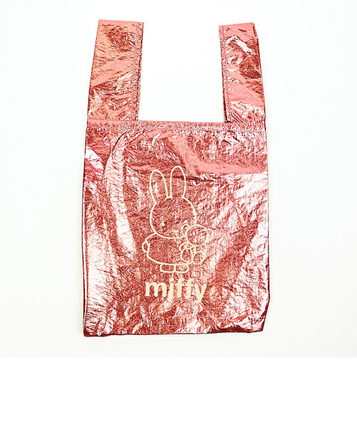 ミッフィー miffy くまちゃん シャイニーエコバッグ