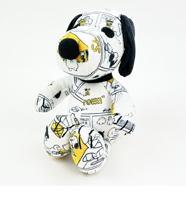スヌーピー SNOOPY 75th コミック S ぬいぐるみ インテリア イエロー