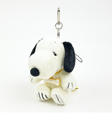 スヌーピー SNOOPY 75th 80s マスコット ぬいぐるみ イエロー