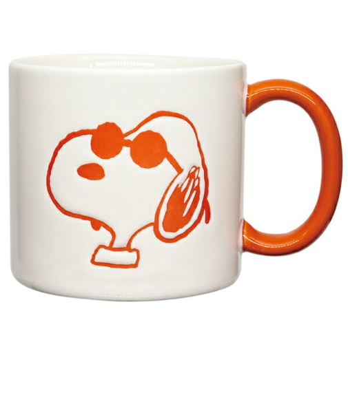 スヌーピー カラーハンドルマグカップ アイボリー コップ