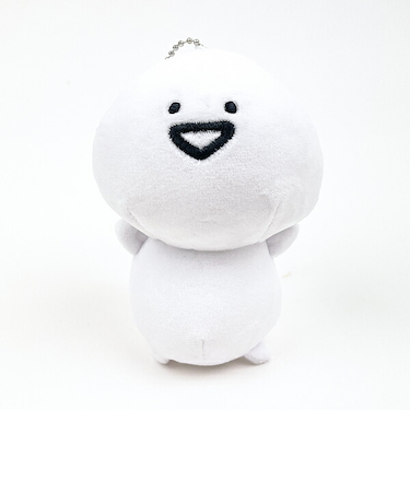 お文具といっしょ 振ると音が鳴るマスコット ぬいぐるみ お文具さん ホワイト