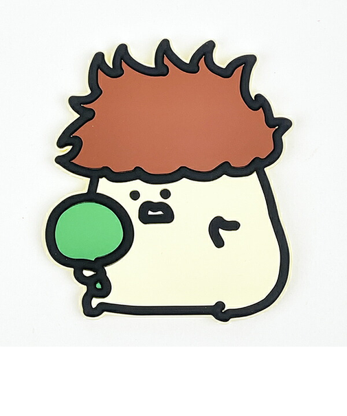 お文具といっしょ ラバーミラー プリンさん 鏡 メイク イエロー