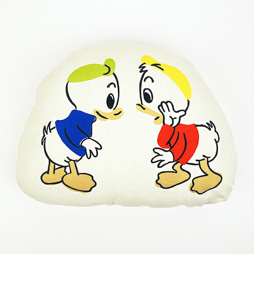 ディズニー Disney ヒューイ・デューイダイカットクッション 三郷陶器 アイボリー インテリア