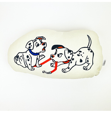 ディズニー Disney 101匹わんちゃん ダイカットクッション 三郷陶器 アイボリー インテリア