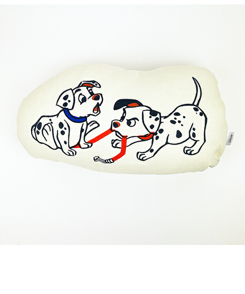 ディズニー Disney 101匹わんちゃん ダイカットクッション 三郷陶器 アイボリー インテリア