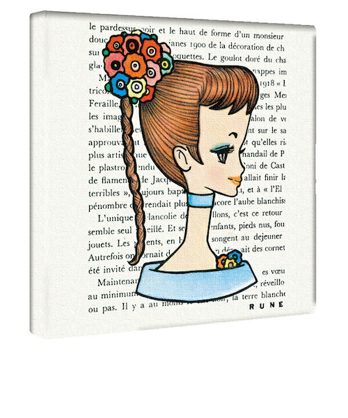 内藤ルネ キャンバスアート MODEL インテリア アートパネル