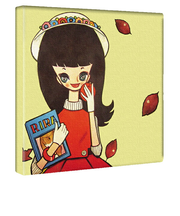 内藤ルネ キャンバスアート 銀のはなびら インテリア アートパネル