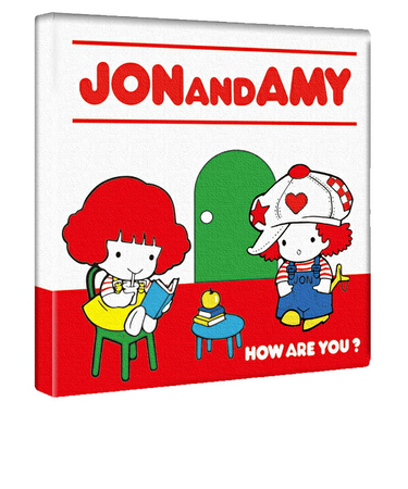内藤ルネ キャンバスアート JON&AMY インテリア アートパネル