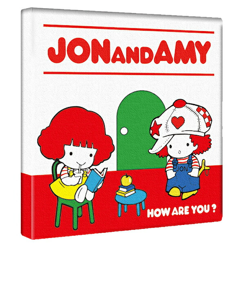 内藤ルネ キャンバスアート JON&AMY インテリア アートパネル