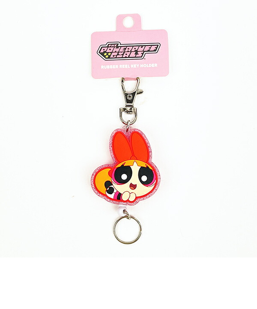 パワーパフガールズ ブロッサム ラバーキーホルダー ピンク