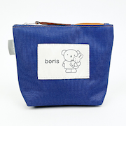 ミッフィー miffy BIGワッペンポーチ ネイビー