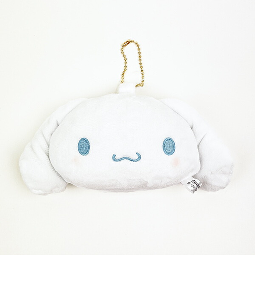 サンリオ シナモロール ぬいぐるみミラー 鏡 文具 ボールチェーン付き
