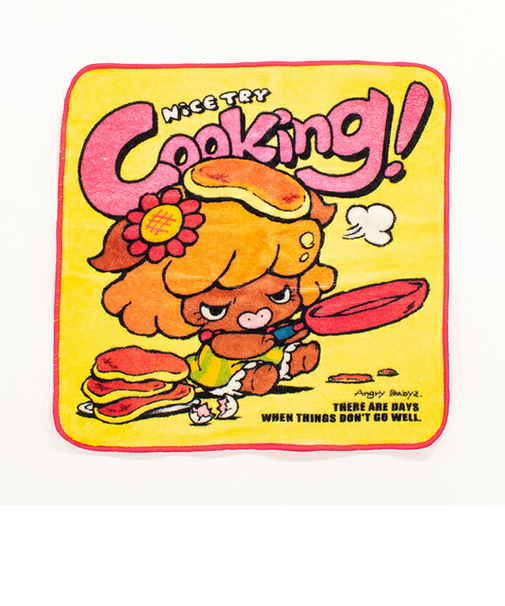 angrybabyz アンベビ ハンカチ 料理失敗ベッキー ミニハンカチ タオルハンカチ