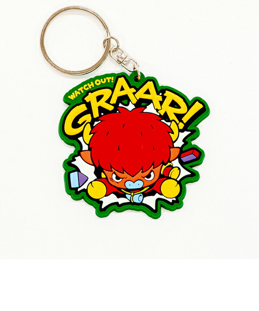 angrybabyz アンベビ ラバーストラップ  バフ キーホルダー