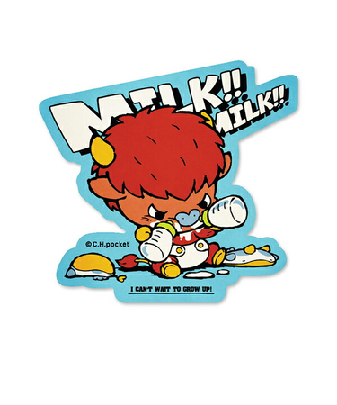 angrybabyz アンベビ ステッカー バフミルク シール 文具 デコ カスタム