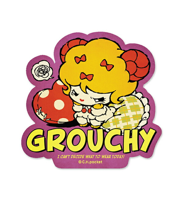 angrybabyz アンベビ ステッカー 不機嫌パフィー シール 文具 デコ カスタム